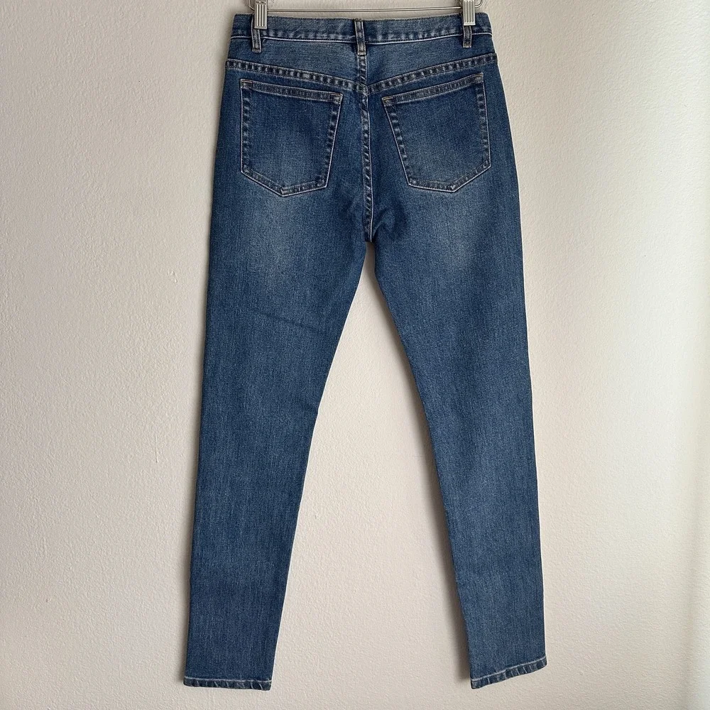 A.P.C. Kid Cudi Petit New Standard Jeans 28 Blue Dream‎ On Embroidery Button Fly
